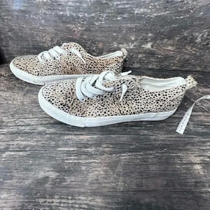 Pop Light Beige Animal Print Sneakers